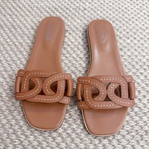 GUC Tod’s Leather Woven Slides size 39 (US size 9)